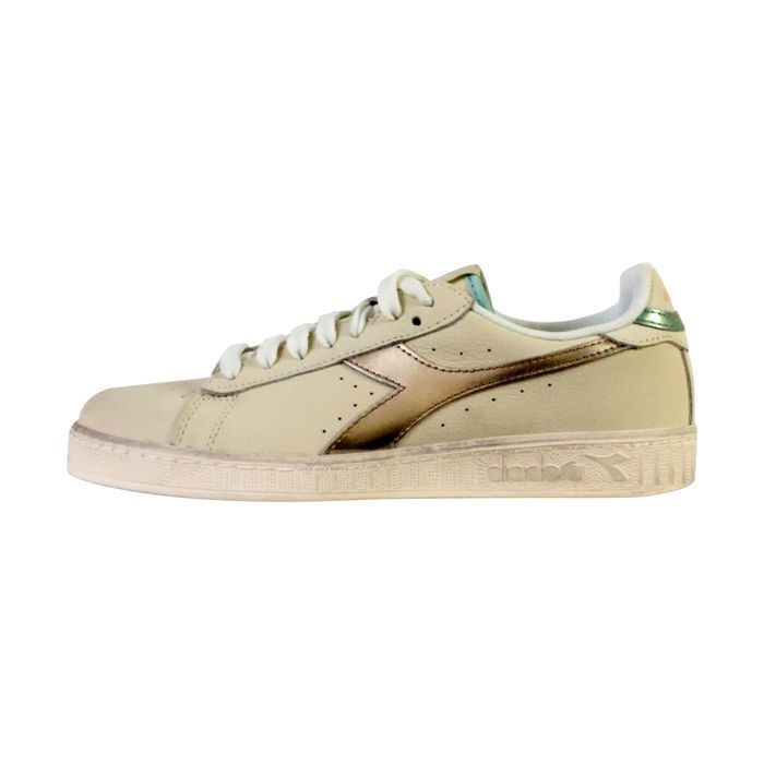 Diadora Basket Cuir Diadora Game L Low Metal Wn - Blanc/Rose congelée
