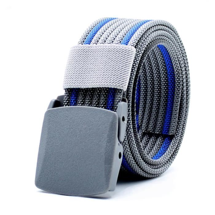 Ceinture Homme Tissu Réglable Sans Trou - Ceinture Toile Ajustable Pour Travail, Jean Et Costume, Idéale Voyage Et Quotidien