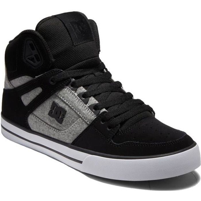 Chaussures montantes DC Shoes Pure en daim-nubuck pour homme - Noir/gris