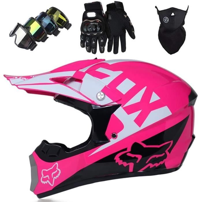 Casque De Motocross Complet Avec Lunettes, Gants Et Masque - Pour Enfants Et Adultes, Tailles S à XL