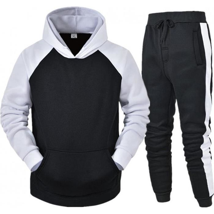 Survêtement Homme Ensemble Jogging Hommes Sweats à Capuche et