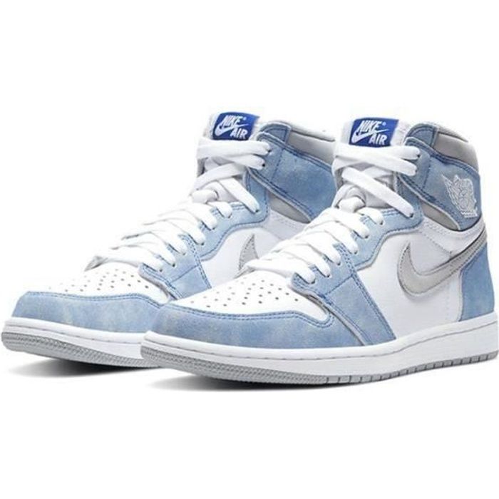 Basket NIKE AIR Jordan 1 High Chaussure de Sport AJ 1 Jodrans One Pas Cher  pour Homme Femme Blue - Cdiscount Chaussures