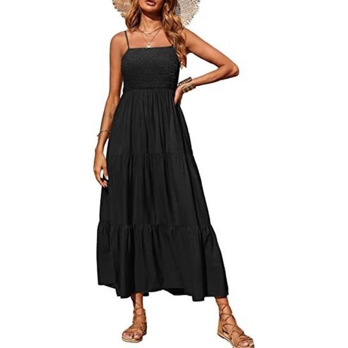 Robe top tube posant noir femme cargo Grande VêTements QW387 Noir ...
