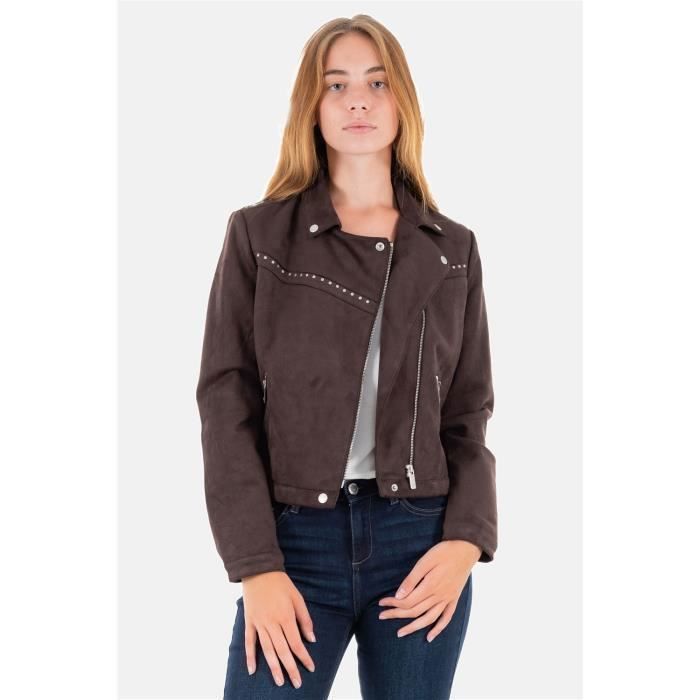 Blousons et vestes Kaporal Dylanw62 Kakao XS KAPORAL Femme Marron Marron Cdiscount Pret a Porter