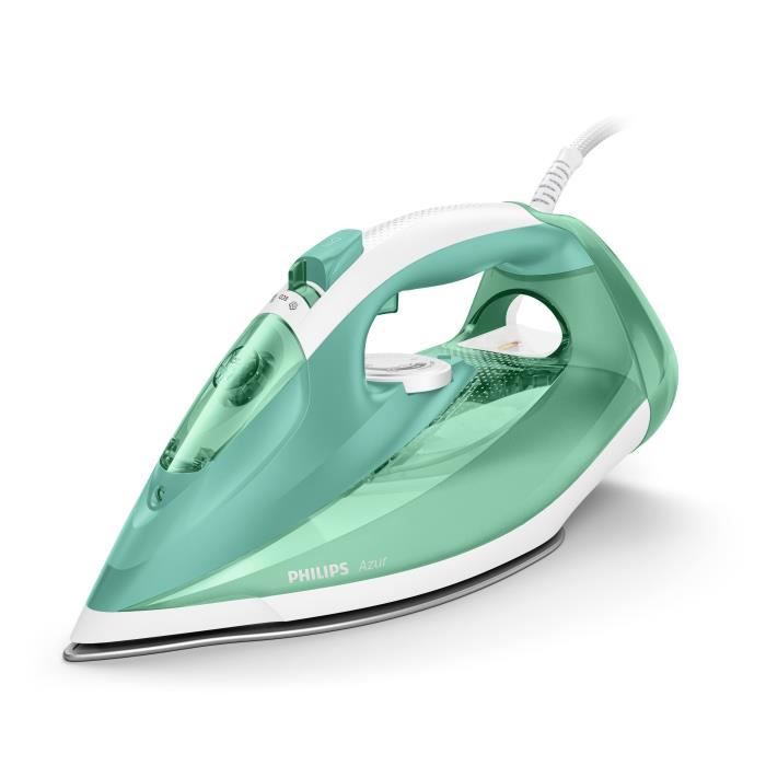 PHILIPS Fer à repasser Azur GC4537/70 2400W Pressing 200 g/min Débit vapeur 45 g/min Semelle SteamGlide résistante aux rayures - Philips