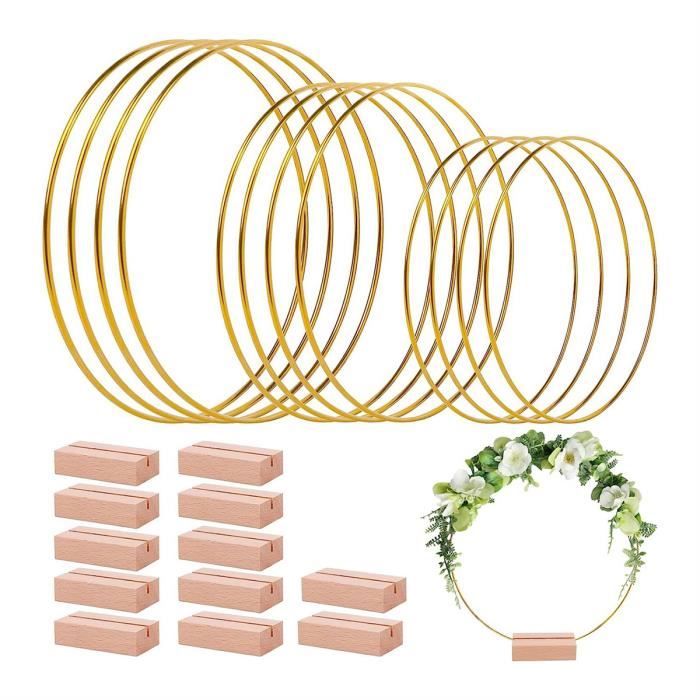 Cerceaux En Bambou 40cm - Lot De 2 - Pour Couronnes Et Loisirs Créatifs