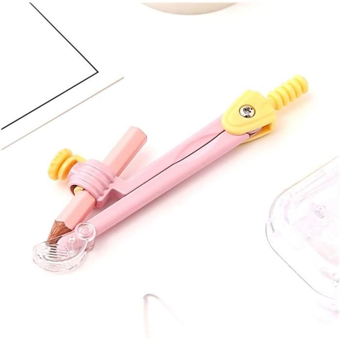 Compas de dessin Pink-Bleu Dessin Compas Tools de géométrie ...
