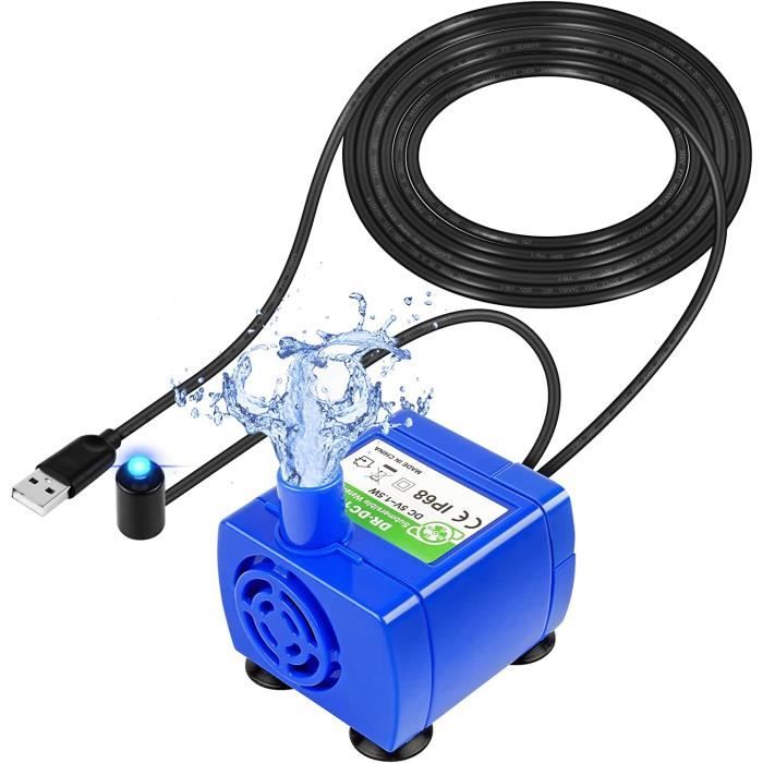 Pompe à Air Rechargeable LED Pour Aquarium - 2 Sorties, Batterie 4400mAh, Réglable 240L/h - Pour Pêche, Transport Poissons
