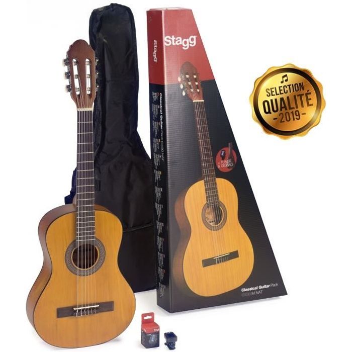 STAGG Pack Complet Guitare Classique C430 PACK 6-10 Ans Naturel