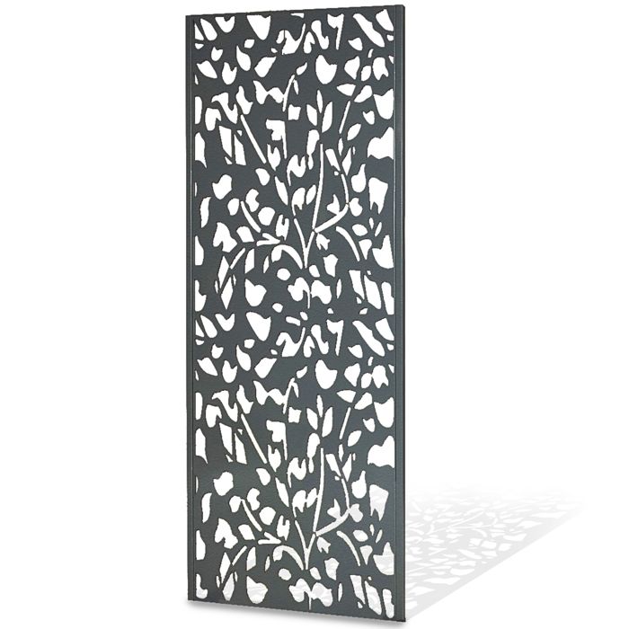 Panneau décoratif extérieur métal 160x60 cm claustra brise-vue acier galvanisé