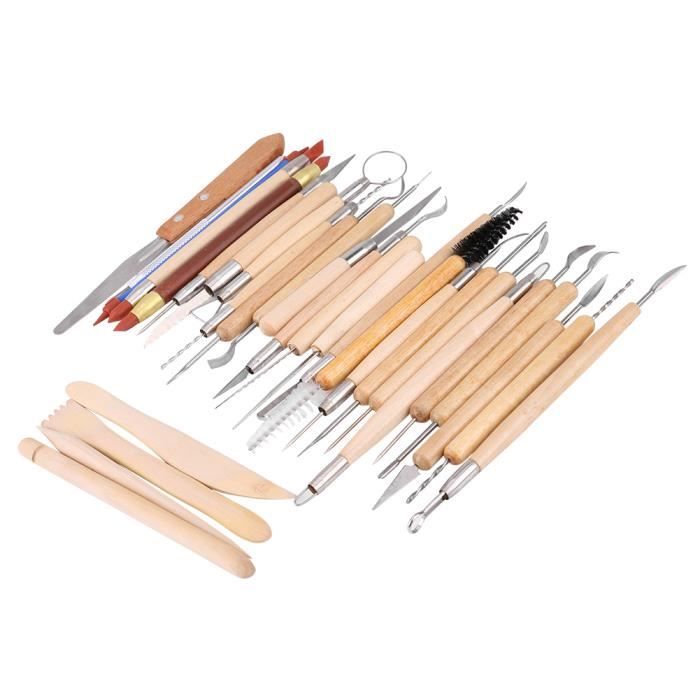 ARJDXDP Kit Outils De Sculpture 2 Sets 5 En 1 - Coupe-linoléum Gravure Sur Bois Tampons