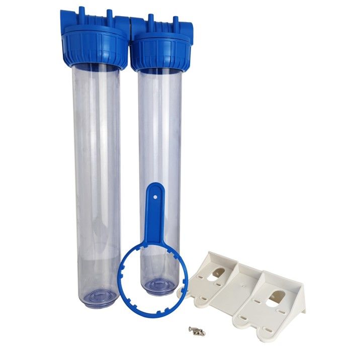 Double porte filtre à eau 93/4 - 20/27F avec cartouche 20