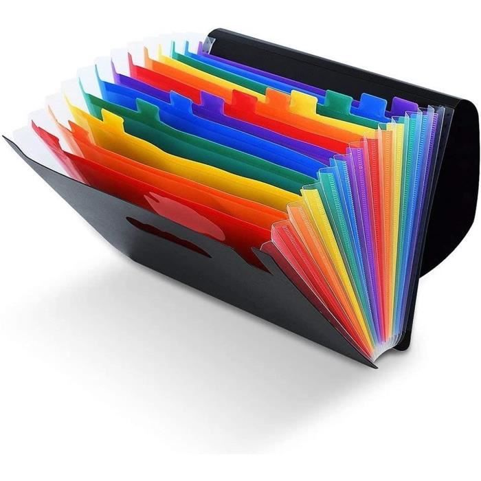 Trieur Document Rainbow Color A4 Dossier De Fichier Document Sac Dossier De  Réception Dossiers De Facture De Portefeuille En [P1837] - Cdiscount  Beaux-Arts et Loisirs créatifs