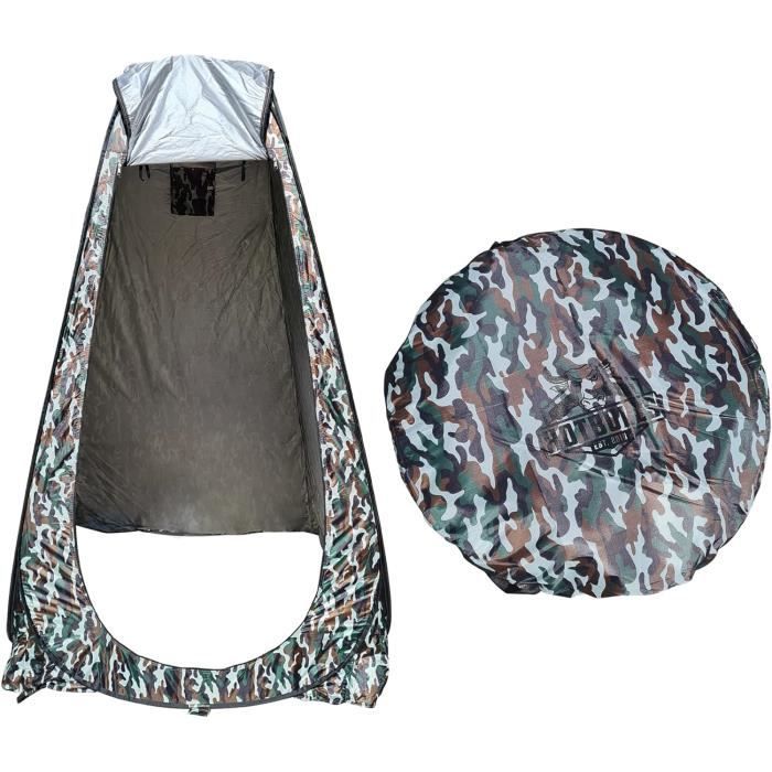 Tente De Pêche 4 Personnes Camouflage - Libération Rapide, Imperméable, Polyester 190T, Dimensions 262x254x172 Cm