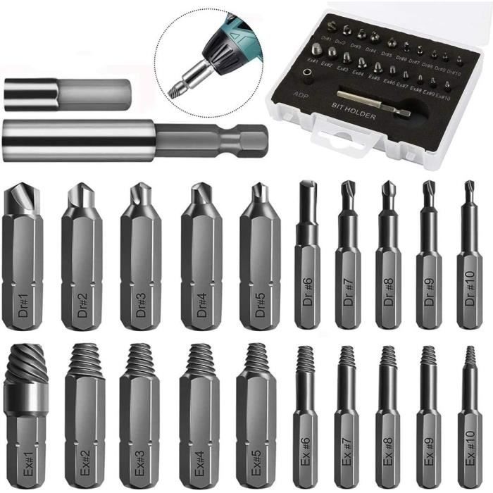 WERHE Adaptateur Hexagonal Professionnel Pour Foret De Perceuse - Idéal Pour Poteaux Et Tarières