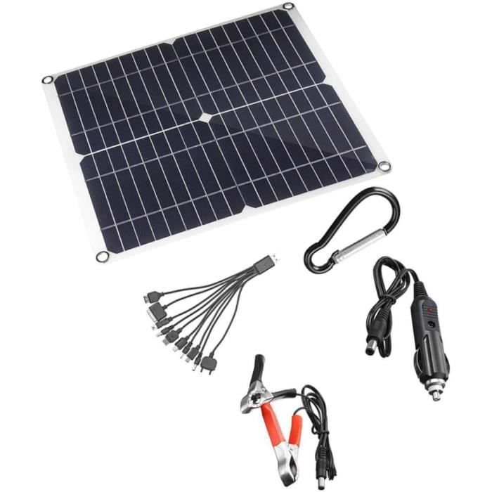 Panneau Solaire Portable 3W 5V - Ultra Fin (2mm), Sortie USB, 600 MAh - Pour Charger Téléphone, Lampes De Camping En Extérieur