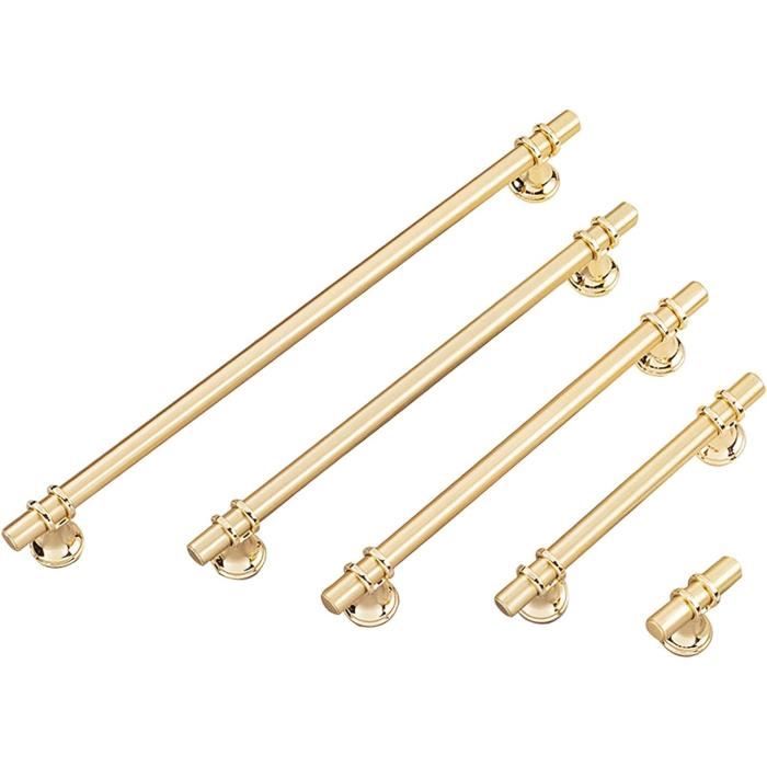 Poignée de meuble - Vintage - Lot de 2 - 148mm - Entraxe 64mm - Bronze - Bricolage
