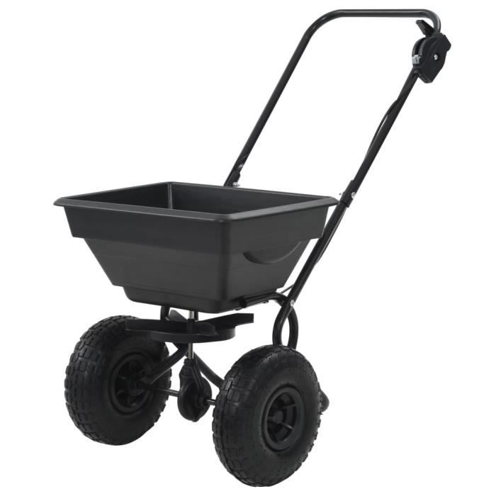 VidaXL Distributeur de sel PVC et acier 92 x 46 x 70 cm 15 L