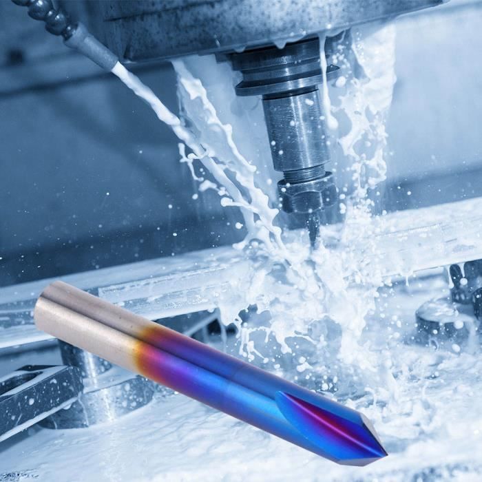 Keenso Fraise à Chanfreiner à 90 Degrés Fraise En Bout à Chanfrein à 90 Degrés, Outil à Main En