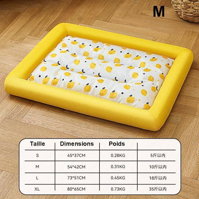 Comparer les prix de Coussin dété pour chien - Nid résistant aux morsures et aux égratignures - Jaune - 54*42cm