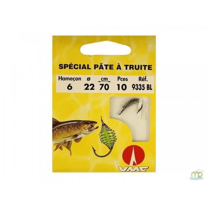WATER QUEEN Waterqueen Hamecon Monte Special Pate a Truite - H.No4-70cm - D.0.24mm - 910424021 WATER QUEEN Waterqueen Hamecon Monte Special Pate a Truite - H.No4-70cm - D.0.24mm - 910424021