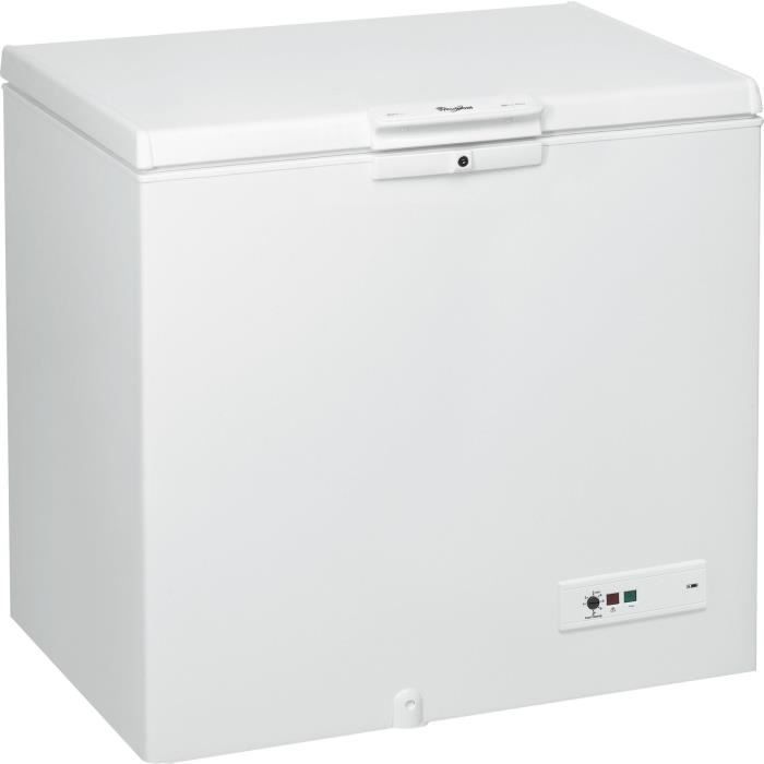 Congélateur coffre - WHIRLPOOL WHM251122 - 255L - Classe E - L 101 cm x H 91,6 cm - blanc