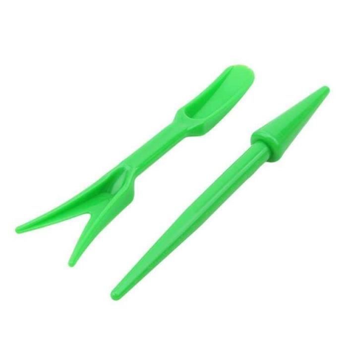 BESPORTBLE 2 Pièces Outils De Repiquage Jardin – Plantoir Et Élargisseur, Idéal Pour Succulentes, Plantes Et Semis
