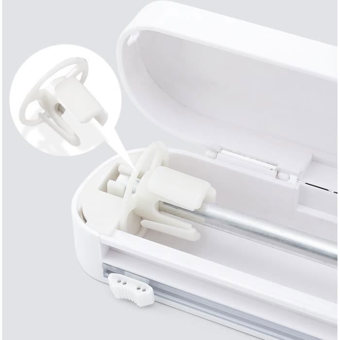 Distributeur Coupe-Film Étirable Pour Cuisine - Support Pour Film Alimentaire, Aluminium, Papier Cire