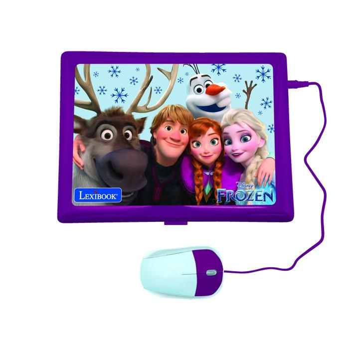 Lexibook La Reine Des Neiges – Ordinateur éducatif Bilingue Français/anglais – 170 Activités, écran 6,67 Pouces