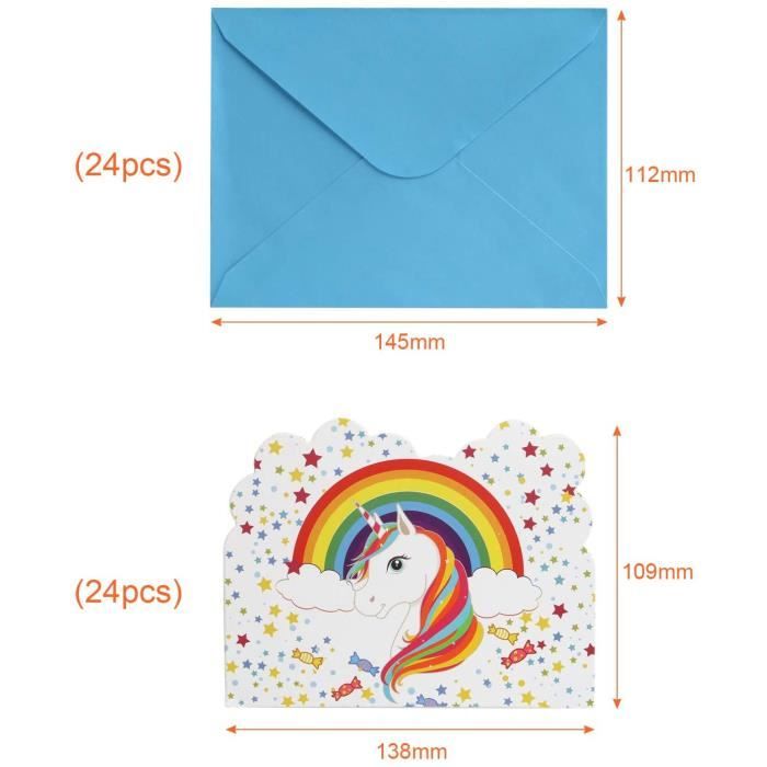 Edition Colibri 10 Cartes d'invitation SUPER-HÉROS en Français pour un