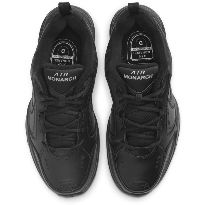 Baskets Homme NIKE Air Monarch IV en Cuir Noir Lacets Noir - Main Image