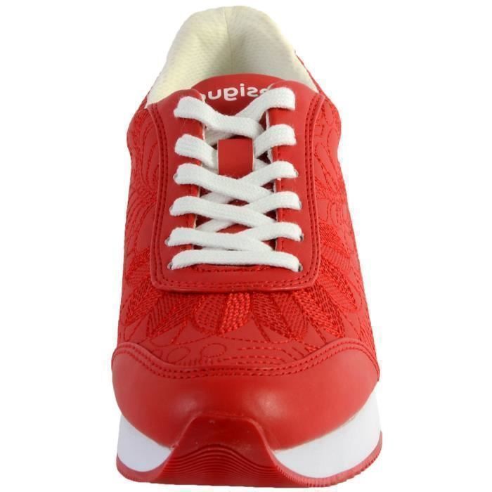 Basket Basse DESIGUAL Galaxy Lottie Rouge Confort Exceptionnel Femme Rojo roja Cdiscount Chaussures