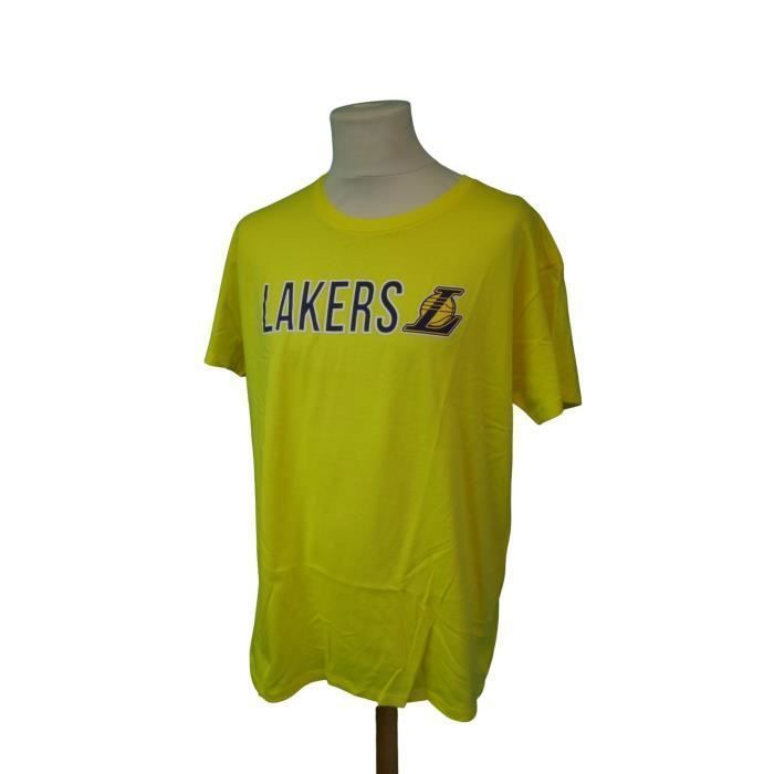 T shirt lakers jaune sale