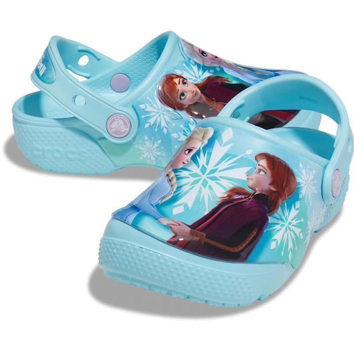 Sabots enfant Crocs FL Disney Frozen II ice blue 32 33 Bleu Homme Ice blue Cdiscount Chaussures