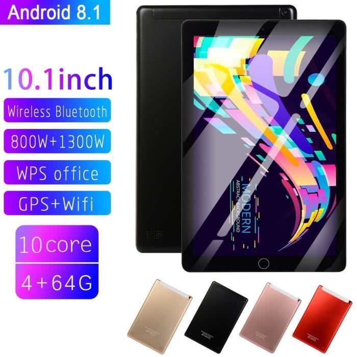 10.1 pouces tablette PC 4G + 64G Android 8.1 suuport1