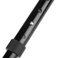 ARAMOX bâton réglable Bâton de marche télescopique portable anti-choc pour canne pliante (noir avec lumière LED)-2