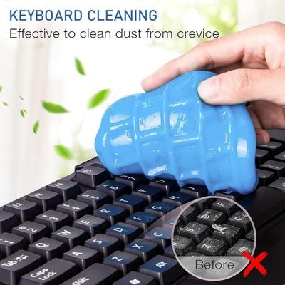 Kiuiom Gel Nettoyant pour Voiture,Slime de Nettoyage la Poussière,Gel Nettoyant de Clavier 3PC Nettoyant Intérieur de Voiture Réutilisable pour Clavier Ordinateurs Portables Imprimante Appareil Photo