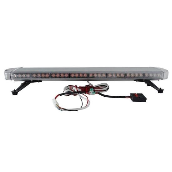 Gyrophare LED Barre 56 Diodes Orange | 15 Modes Flash, 12-24V, étanche IP65, Certificat E-Mark (76.2 Cm) - 6