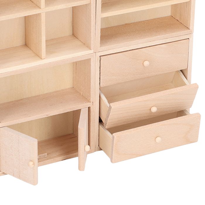 Ensemble De Meubles Miniatures Pour Maison De Poupée 1:12 - 4 Pièces (cuisine, Salon, Salle De Bain, Chambre) En Plastique, 32 Accessoires Inclus