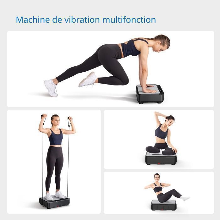 Plateforme Vibrante d'Exercice avec Télécommande | Ultra Compacte