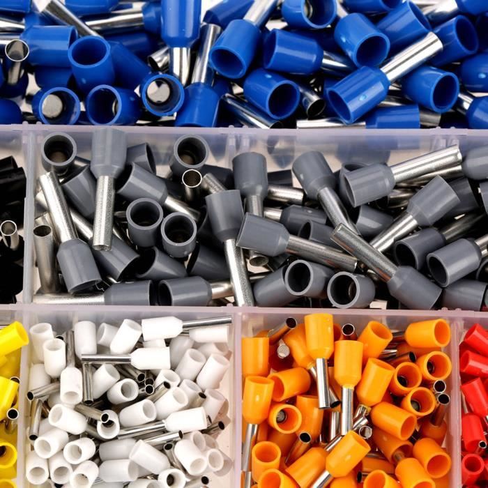 Pince à Sertir,1250 Cosses Electriques A Sertir 0.25-10mm²-Pince Sertir