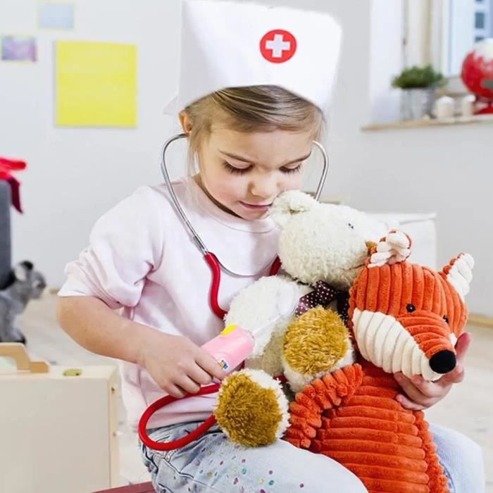 3 Pièces Déguisement Docteur Enfant,Docteur Enfant Costume avec Stéthoscope  Kit de Jouet Médecin de Docteur pour Garçon Fille : : Jouets