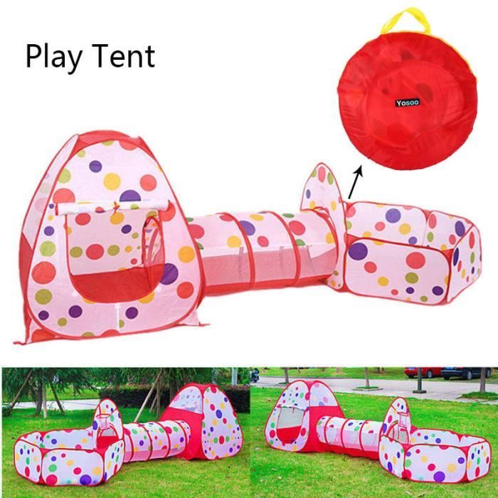 Tente Sensorielle Pour Enfants - Maison De Jeu Pliable Pop-up - 90x90x90 Cm - Neuf