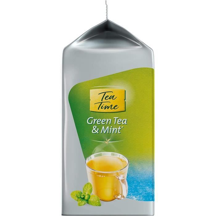 Tassimo Tea Time Thé vert à la menthe (16 dosettes) - les 5 paquets