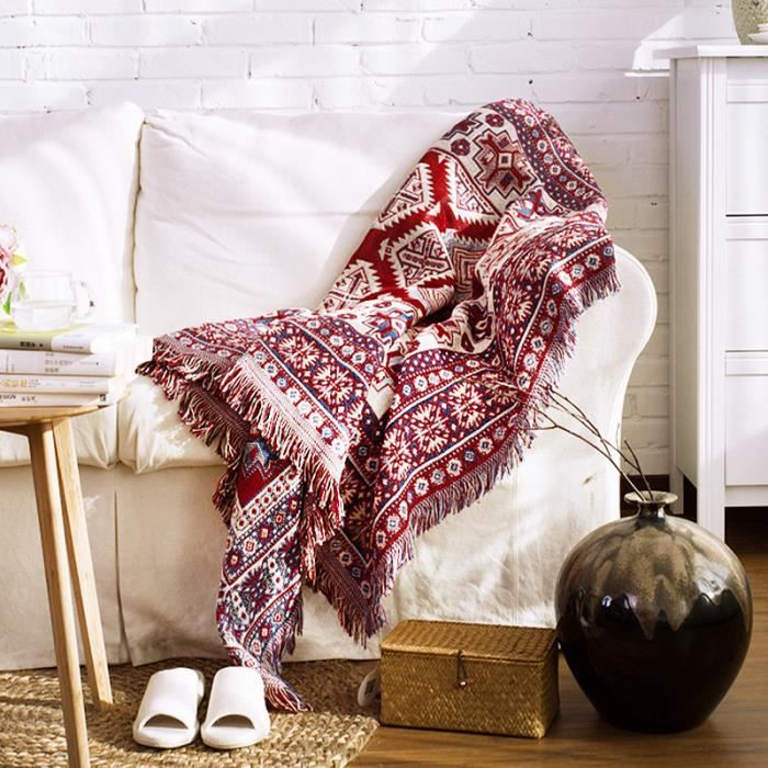 Couverture Berguen Havana en polyester marron 180x220 cm | Leroy Merlin