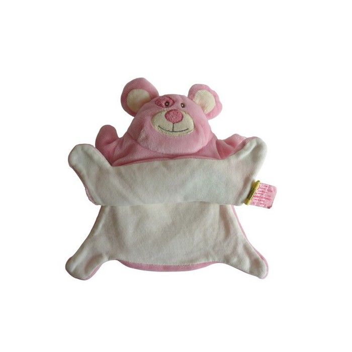 Doudou Et Compagnie – Doudou Souris Papillote – 25 Cm – Avec Cape Et Capuche – Rose – Dès La Naissance