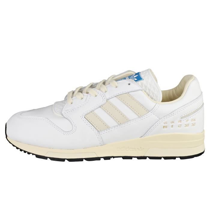 Baskets adidas ZX 420 H05366 Homme Cuir Lacets Blanc Blanc