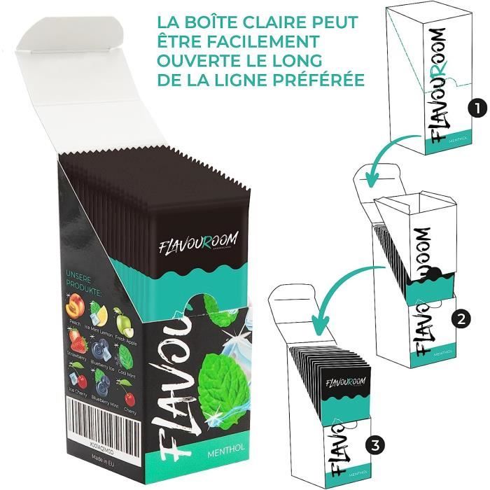 Flavouroom - Set Premium de 25 cartes mentholées