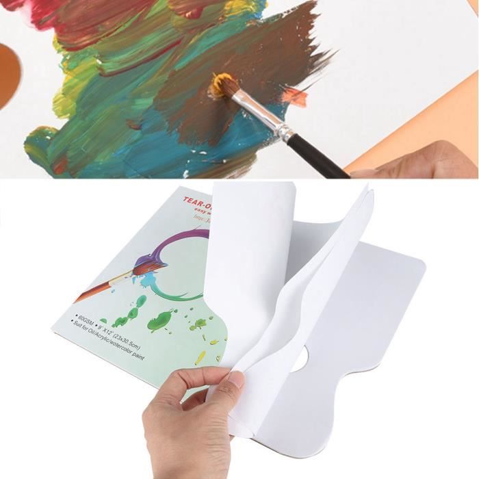 Bloc de papier pour la peinture aquarelle petit format (20 feuilles  détachables)