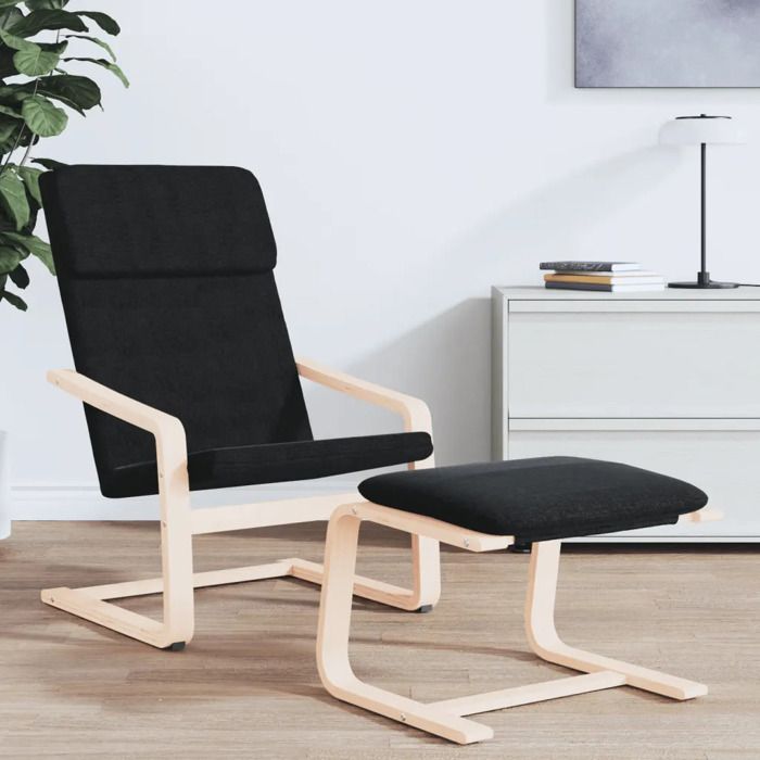 Chaise à Bascule En Tissu Gris Clair - Fauteuil De Relaxation, Dimensions 61x78x98 Cm